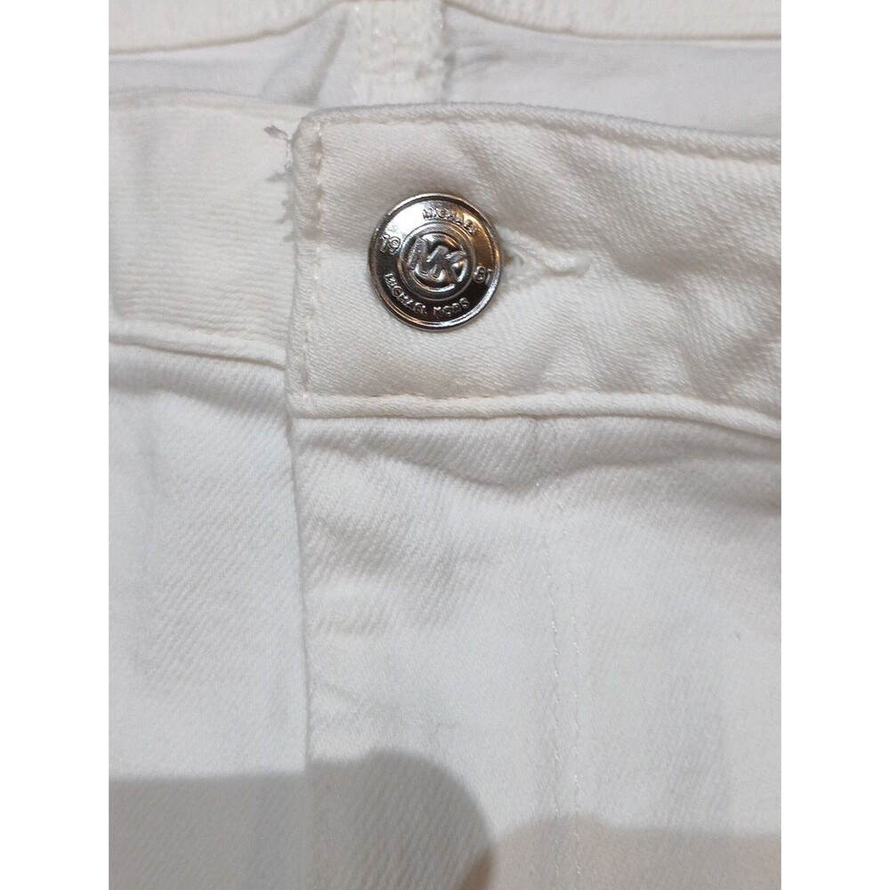 Michael Kors Women's 5 Pockets Skinny‎ White Jeans Size 12 - Picture 6 of 10